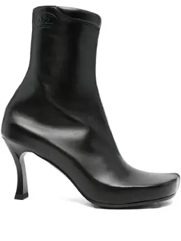 Balenciaga: Чёрные ботинки 