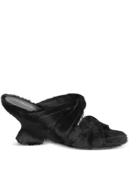 DRIES VAN NOTEN: Чёрные сандалии 