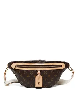 Louis Vuitton Pre-Owned: Коричневая поясная сумка 