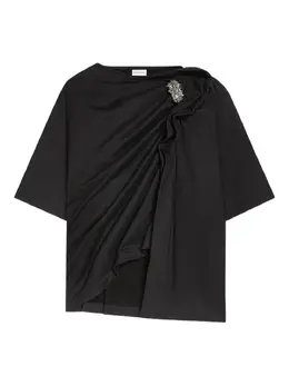 DRIES VAN NOTEN: Чёрная футболка 