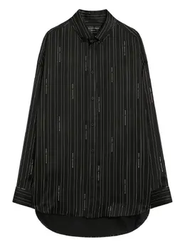 Balenciaga: Чёрная рубашка 