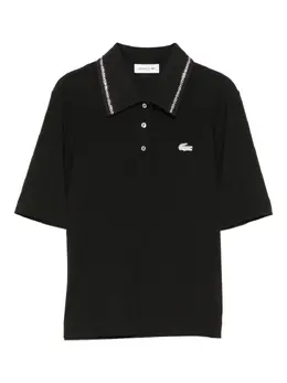 Lacoste: Поло со стразами 