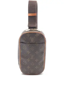 Louis Vuitton Pre-Owned: Коричневая поясная сумка 