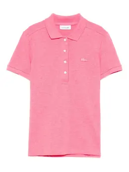 Lacoste: Розовое поло 