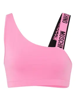 Moschino: Розовый бюстгальтер 