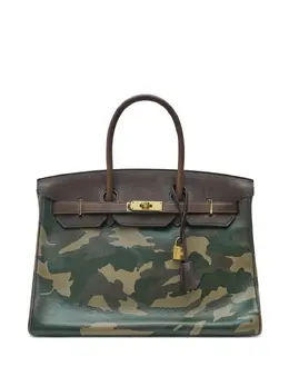 Hermès Pre-Owned: Зелёная сумка-шоппер 
