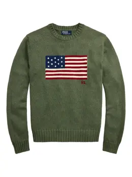 Polo Ralph Lauren: Зелёный свитер 