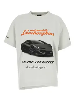 Balenciaga: Футболка с принтом 