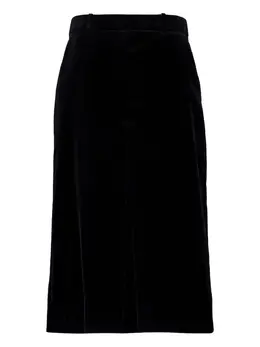 Saint Laurent: Бархатная юбка 