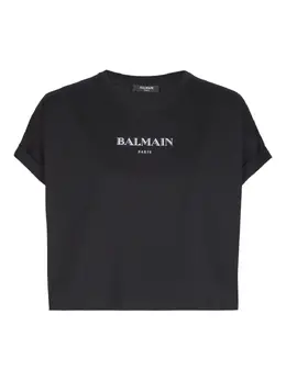 Balmain: Футболка с принтом 