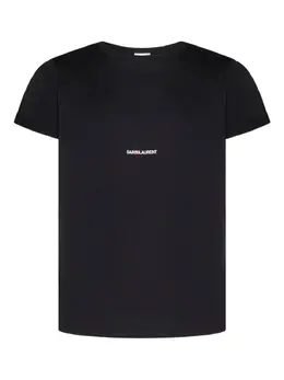 Saint Laurent: Футболка с принтом 