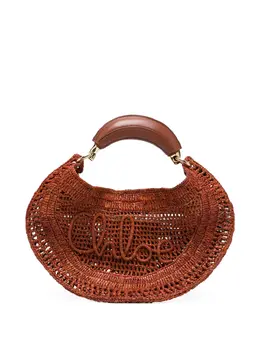 Chloé: Коричневая сумка-шоппер 