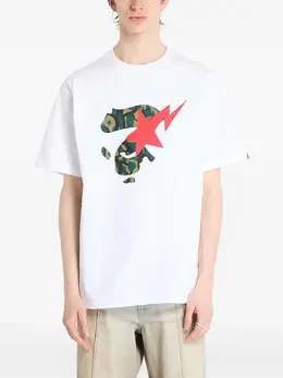 A BATHING APE®: Белая футболка 