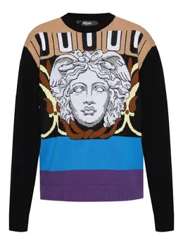 Versace: Свитер  Medusa Head из шерсти