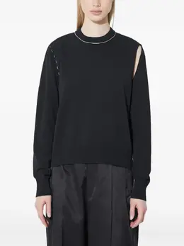 MM6 Maison Margiela: Чёрный свитер 