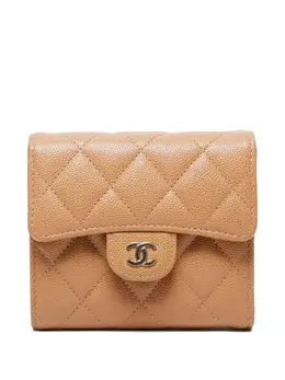 CHANEL Pre-Owned: Коричневый кошелёк 
