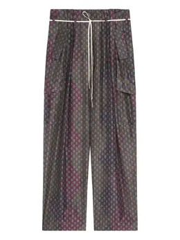 DRIES VAN NOTEN: Шёлковые брюки 