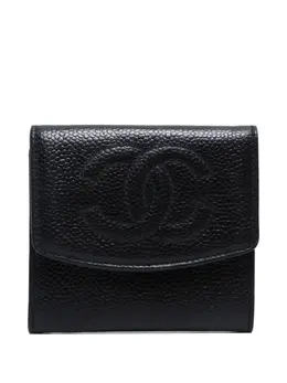 CHANEL Pre-Owned: Чёрный кошелёк 