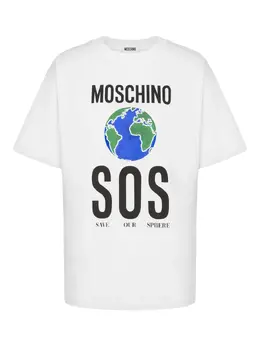 Moschino: Футболка с принтом 