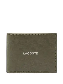 Lacoste: Кошелёк цвета хаки 