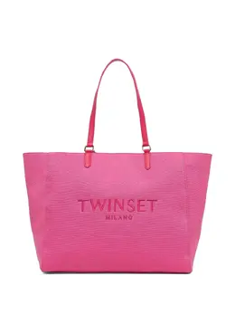 TWINSET: Розовая сумка-шоппер 