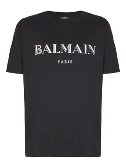 Balmain: Футболка с принтом 