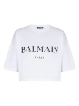 Balmain: Футболка с принтом 