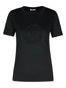 Moncler: Чёрная футболка 