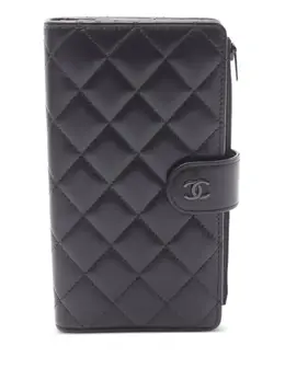 CHANEL Pre-Owned: Чёрный кошелёк 