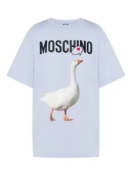 Moschino: Футболка с принтом 