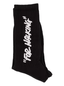 Off-White: Чёрные носки 