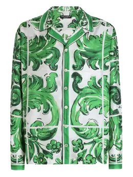 Dolce & Gabbana: Рубашка  Majolica с принтом