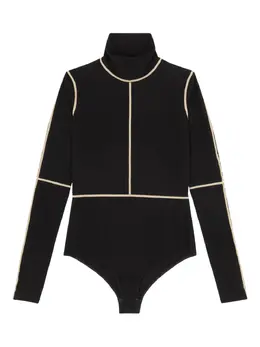 MM6 Maison Margiela: Чёрный боди 