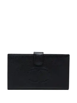 CHANEL Pre-Owned: Чёрный кошелёк 