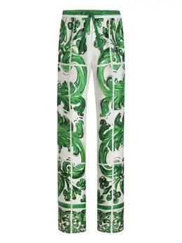 Dolce & Gabbana: Брюки  Majolica с принтом