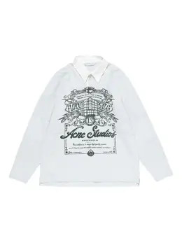 Acne Studios: Поло с принтом 