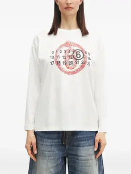 MM6 Maison Margiela: Футболка с длинным рукавом 