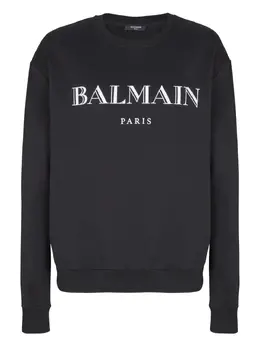 Balmain: Свитшот с принтом 