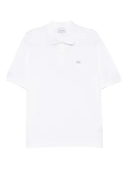 Lacoste: Белое поло 