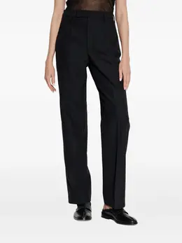 MM6 Maison Margiela: Чёрные брюки 