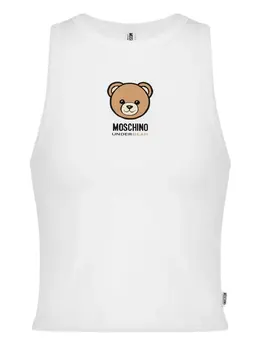 Moschino: Майка  Teddy с принтом