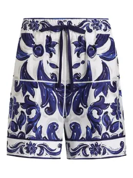 Dolce & Gabbana: Шорты  Majolica с принтом