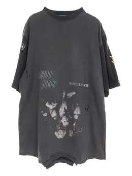 Balenciaga Pre-Owned: Чёрная футболка 