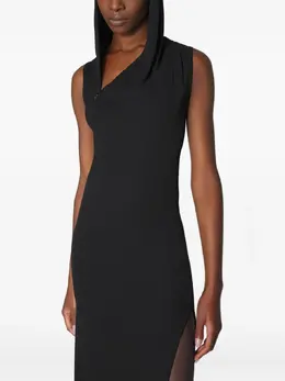 Mugler: Платье с капюшоном 