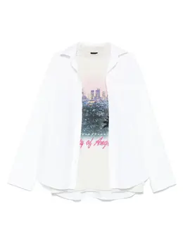 Balenciaga: Рубашка с длинным рукавом 