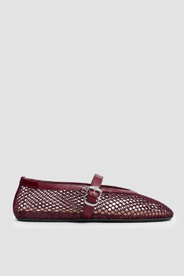 Alaia: Бордовые балетки 