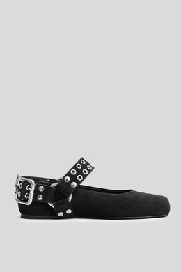 Alaia: Чёрные балетки 