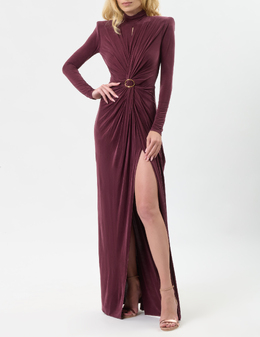 ELISABETTA FRANCHI: Бордовое платье 
