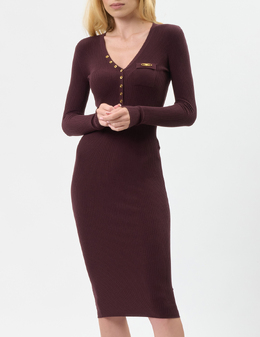 ELISABETTA FRANCHI: Бордовое платье 