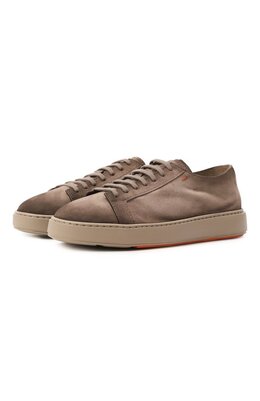 Santoni: Коричневые кеды  Cleanic